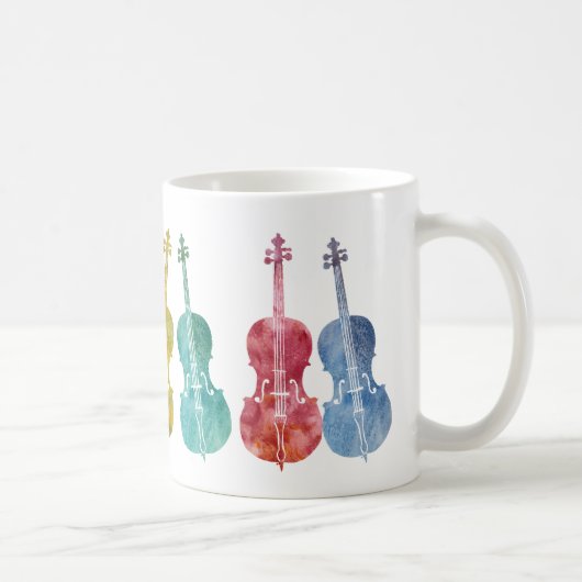 Multicolored Cellos Koffiemok (Rechts)