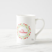 Multicolored Christmas Wreath Porselein Kop (Rechts)