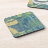 Multicolored Circles & Panels Bier Onderzetter (Linkerzijde)