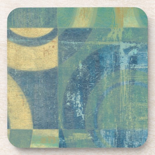 Multicolored Circles & Panels Bier Onderzetter (Voorkant)