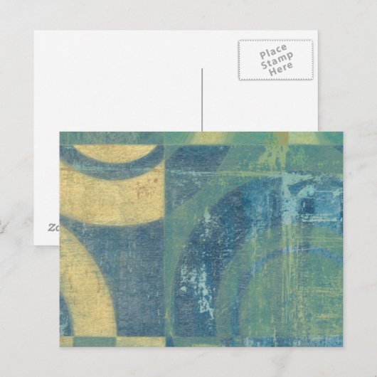 Multicolored Circles & Panels Briefkaart (Voorkant / Achterkant)