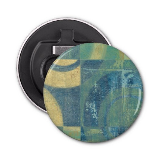 Multicolored Circles & Panels Button Flesopener (Voorkant)