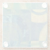 Multicolored Circles & Panels Glazen Onderzetter (Achterkant)