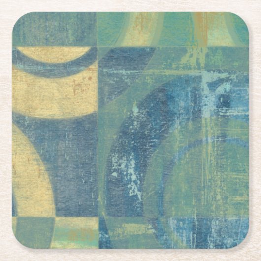 Multicolored Circles & Panels Kartonnen Onderzetters (Voorkant)