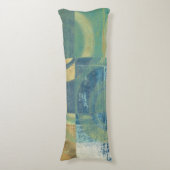 Multicolored Circles & Panels Lichaamskussen (Voorkant Verticaal)