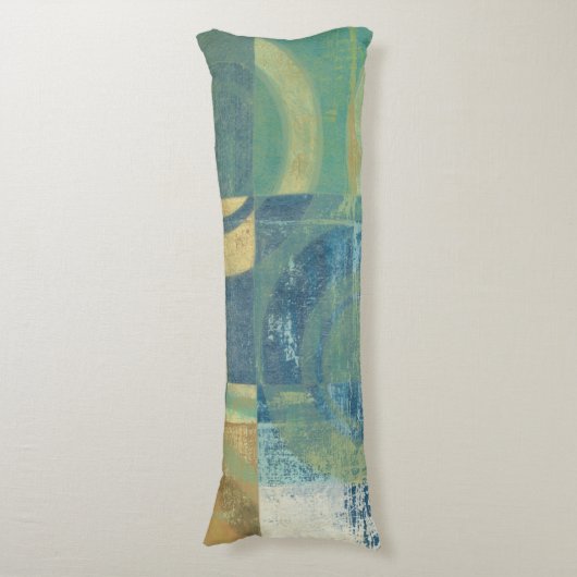 Multicolored Circles & Panels Lichaamskussen (Voorkant Verticaal)