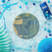 Multicolored Circles & Panels Papieren Bordje (Feest)