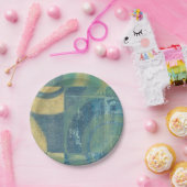 Multicolored Circles & Panels Papieren Bordje (Feest)