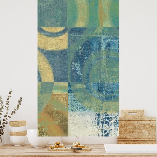 Multicolored Circles & Panels Poster (Keuken)