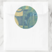 Multicolored Circles & Panels Ronde Sticker (Tas)