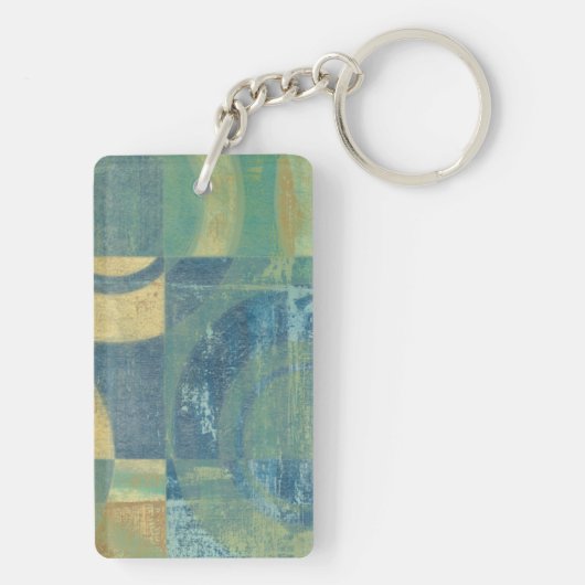 Multicolored Circles & Panels Sleutelhanger (achterkant)