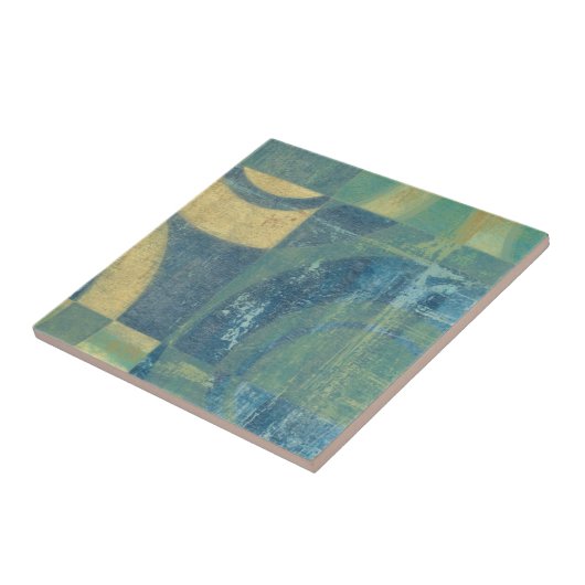 Multicolored Circles & Panels Tegeltje (Zijkant)