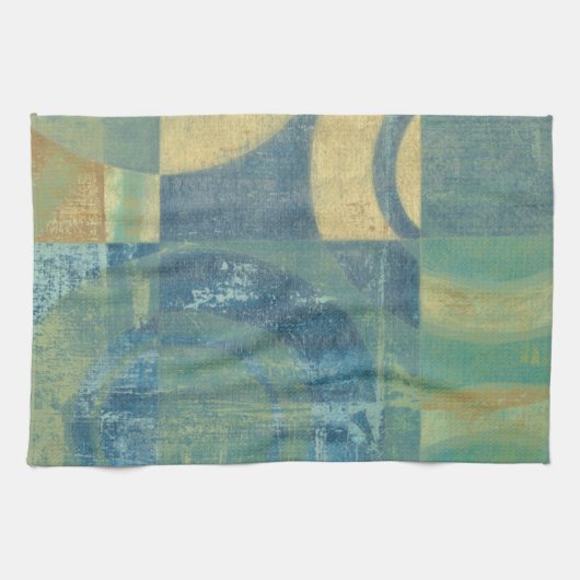 Multicolored Circles & Panels Theedoek (Horizontaal)