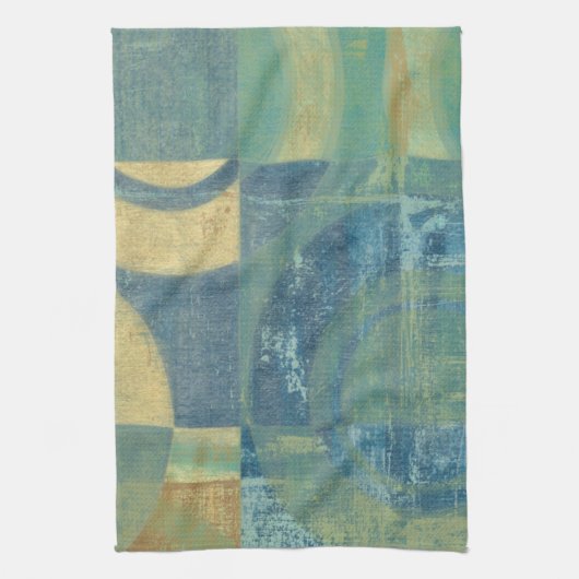 Multicolored Circles & Panels Theedoek (Verticaal)