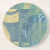 Multicolored Circles & Panels Zandsteen Onderzetter (Voorkant)