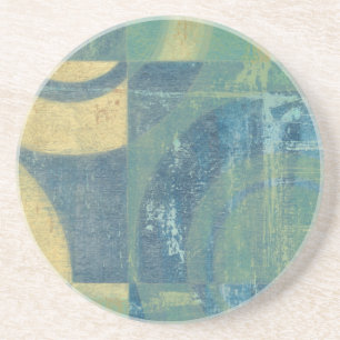 Multicolored Circles & Panels Zandsteen Onderzetter