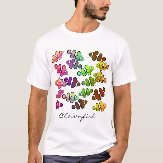Multicolored Clownfish School T-Shirt (Voorkant)