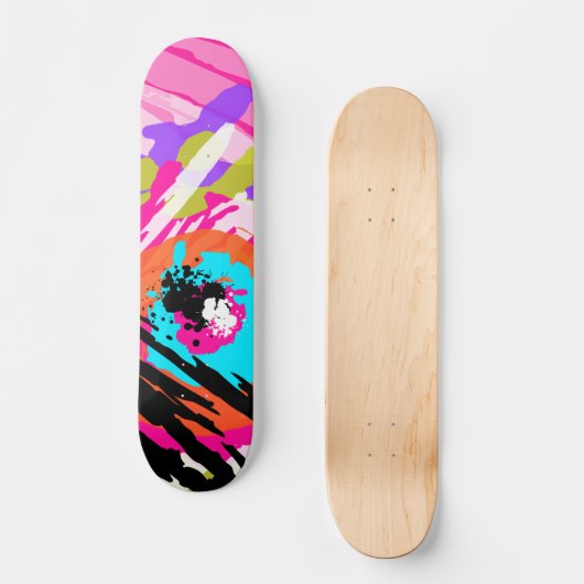 MULTICOLORED COMET FLYTEREN PERSOONLIJK SKATEBOARD (Voorkant)