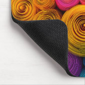 Multicolored concentric circles abstract texture muismat (Hoek)