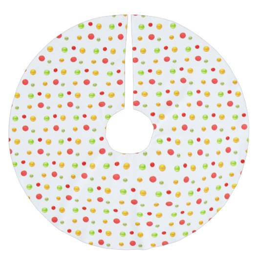 Multicolored confetti op wit kerstboom rok (Voorkant)