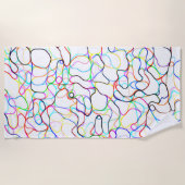 Multicolored Curvy Pattern Strandlaken (Voorkant)