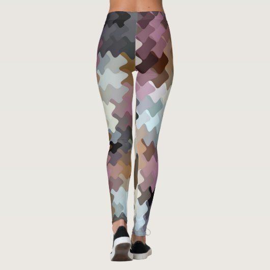 Multicolored Digital Camo Pattern Leggings (Achterkant)
