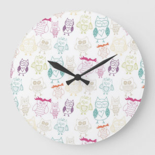 Multicolored Doodle Ownership Grote Klok