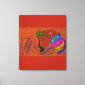 Multicolored Fish Pattern Canvas Afdruk (Voorkant)