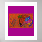 Multicolored Fish Pattern  Poster (Voorkant)