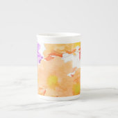 Multicolored floral Bone China Mok (Voorkant)