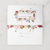 Multicolored Floral Wreath Plaatskaartje (Buitenkant ongevouwen)