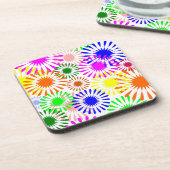 Multicolored Flowers Bier Onderzetter (Linkerzijde)