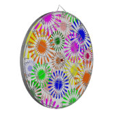 Multicolored Flowers Dartbord (Voorkant Links)
