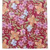 Multicolored Flowers Douchegordijn (Voorkant)