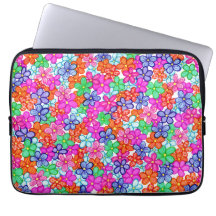 Multicolored Flowers Floral Illustral Pattern L