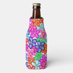Multicolored Flowers Floral Illustration Pattern Flesjeskoeler