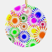 Multicolored Flowers Keramisch Ornament (Voorkant)