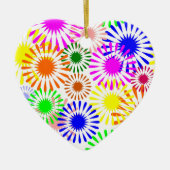 Multicolored Flowers Keramisch Ornament (Voorkant)