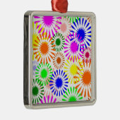 Multicolored Flowers Metalen Ornament (Rechts)