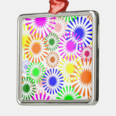 Multicolored Flowers Metalen Ornament (Links)