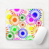 Multicolored Flowers Muismat (Met muis)