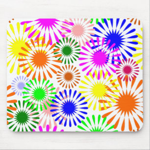 Multicolored Flowers Muismat