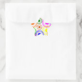 Multicolored Flowers Ster Sticker (Tas)
