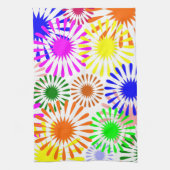 Multicolored Flowers Theedoek (Verticaal)