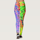 Multicolored Fractal Art-Leggings Leggings (Achterkant)