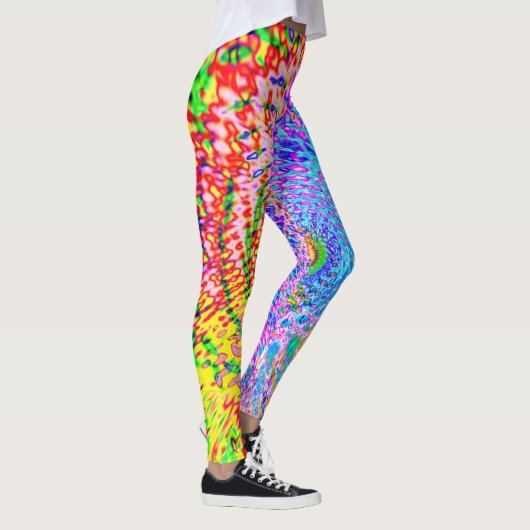 Multicolored Fractal Art-Leggings Leggings (Rechts)