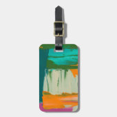 Multicolored Free Expression Painting Bagagelabel (Voorkant verticaal)