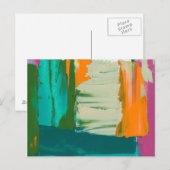 Multicolored Free Expression Painting Briefkaart (Voorkant / Achterkant)