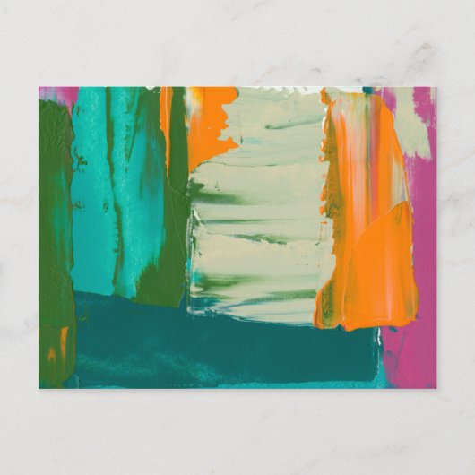 Multicolored Free Expression Painting Briefkaart (Voorkant)