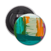 Multicolored Free Expression Painting Button Flesopener (Voorkant)